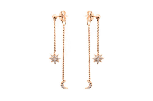 LEPOSA Earjacket rose vergoldet