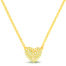 Leposa necklace heart yellow gold plated