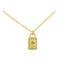 Leposa Lock Necklace yellow plated