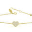 Leposa bracelet heart yellow gold plated